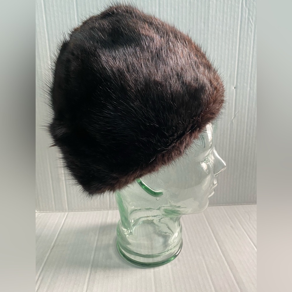 Vintage Mink Real Fur Winter Hat